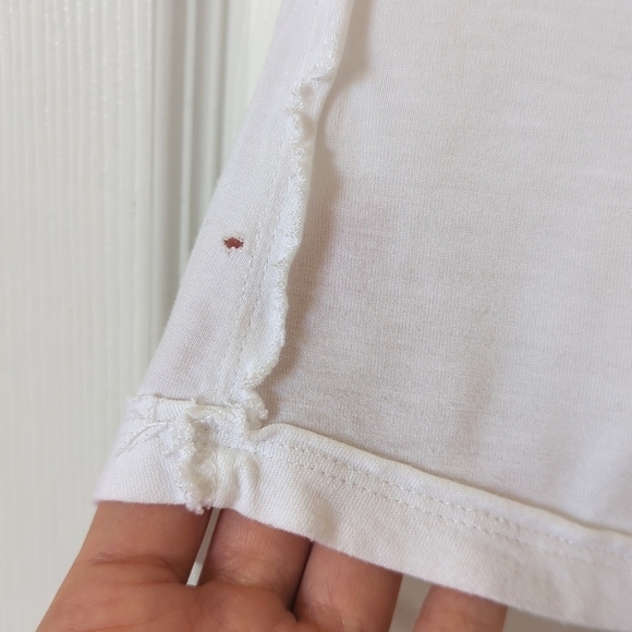 We The Free Classic Oversized Lightweight V-neck Tank Top White XS - Picture 6 of 11